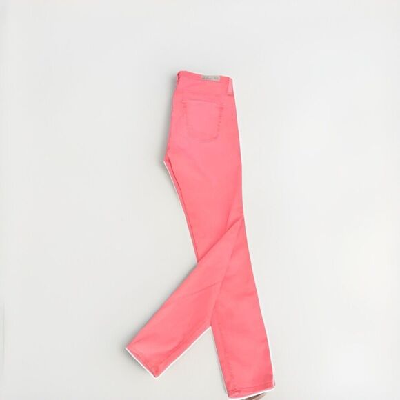 AG Adriano Goldschmied The Stevie Ankle Slim Straight Coral Jeans Size 26R - Picture 3 of 8